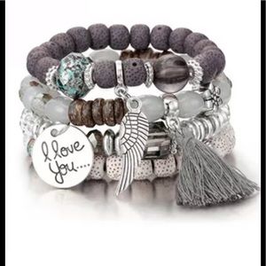 🎉RESTOCKED🎉GRAY BOHO LAYERING BRACELET